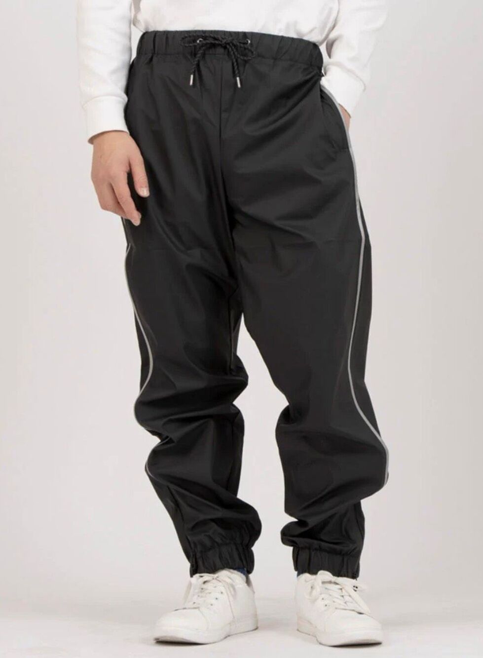 Rains Classic Regular Pants Reflective Black Size Large Nwt